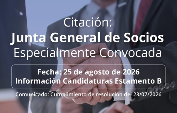 CITACIÓN A JUNTA GENERAL DE SOCIOS ESPECIALMENTE CONVOCADA  